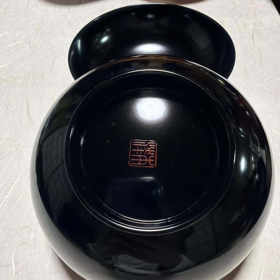 漆器 椀 黒と赤