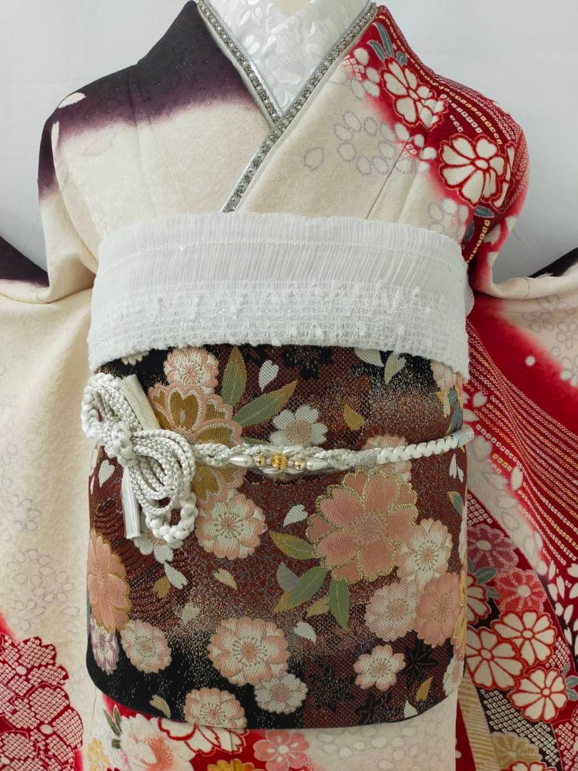 売約済み【WA-Modern】★★正絹　正統派　振袖7点フルセット★★