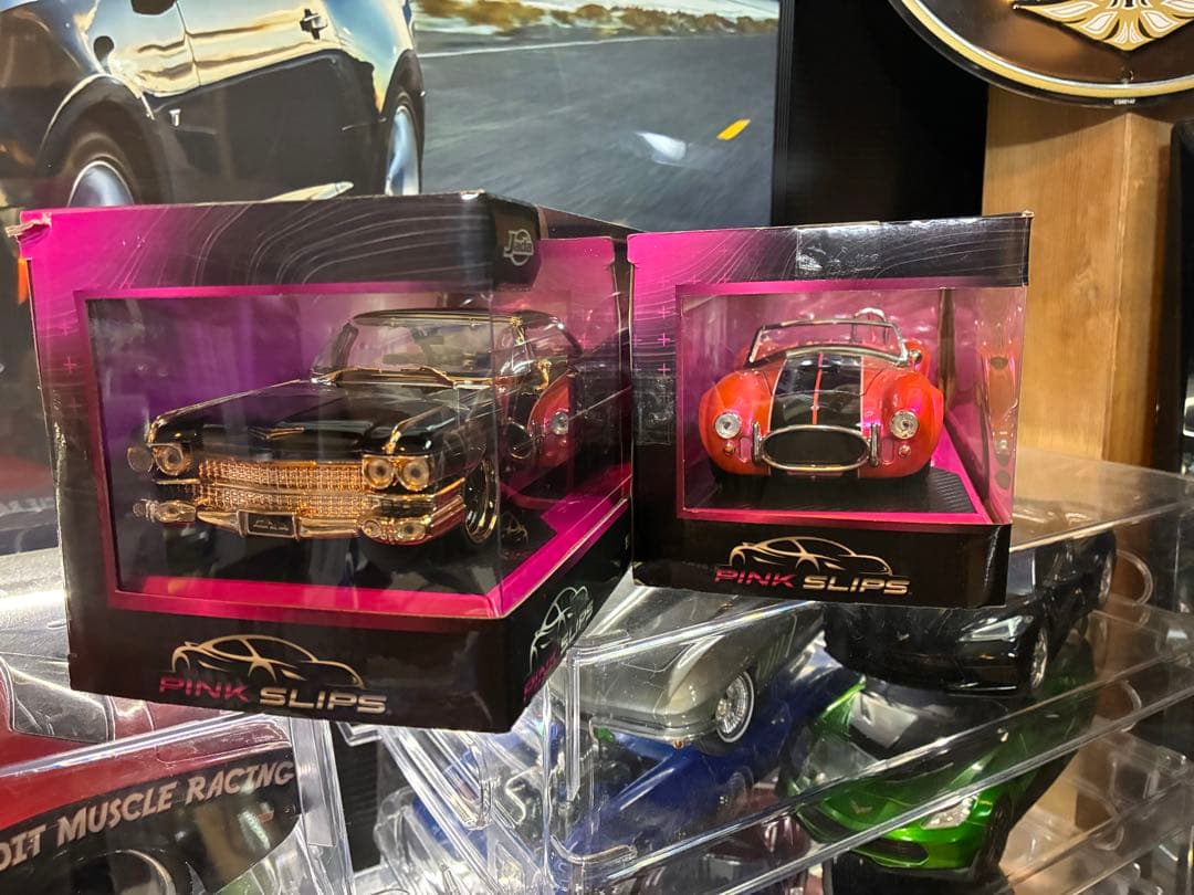 Jada PINK SLIPS 1/24キャデラック&コブラ　セット