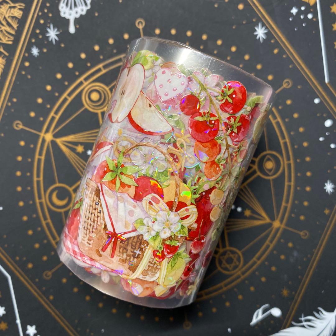 【V】海外　10m巻　貝殻光マスキングテープ　人物系/装飾系