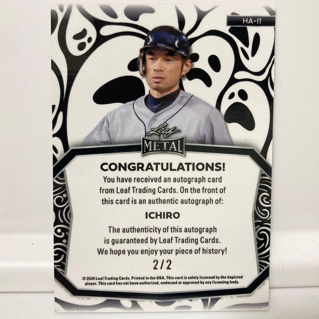 イチロー 直筆サイン 限定2枚 2024 Leaf Halloween