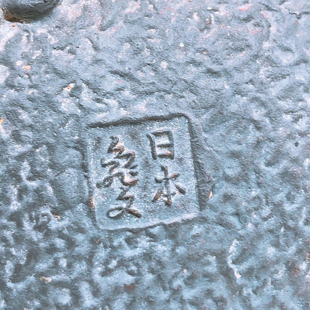 【要確認】日本亀文 鉄瓶 銅蓋 動物モチーフ 重さ約2.5kg アンティーク