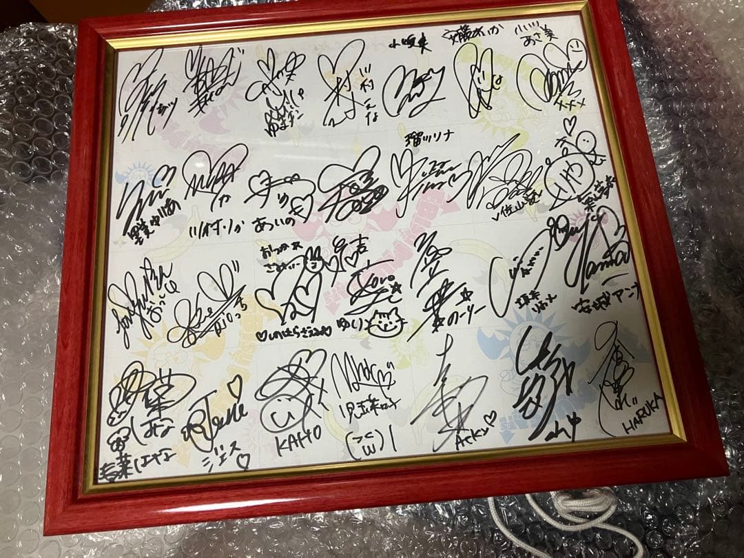 初代恵比寿マスカッツ サイン色紙 Rio 吉沢明歩 蒼井そら 希志あいの 他