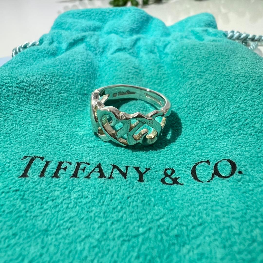 【美品】ティファニー✨リング✨トリプル ラビングハート ✨パロマピカソ✨ピンキー