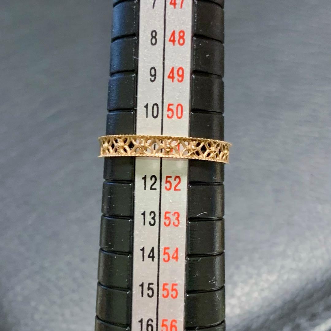 【専用】K18PGデザインリング/11号/コンアフェット/con affetto