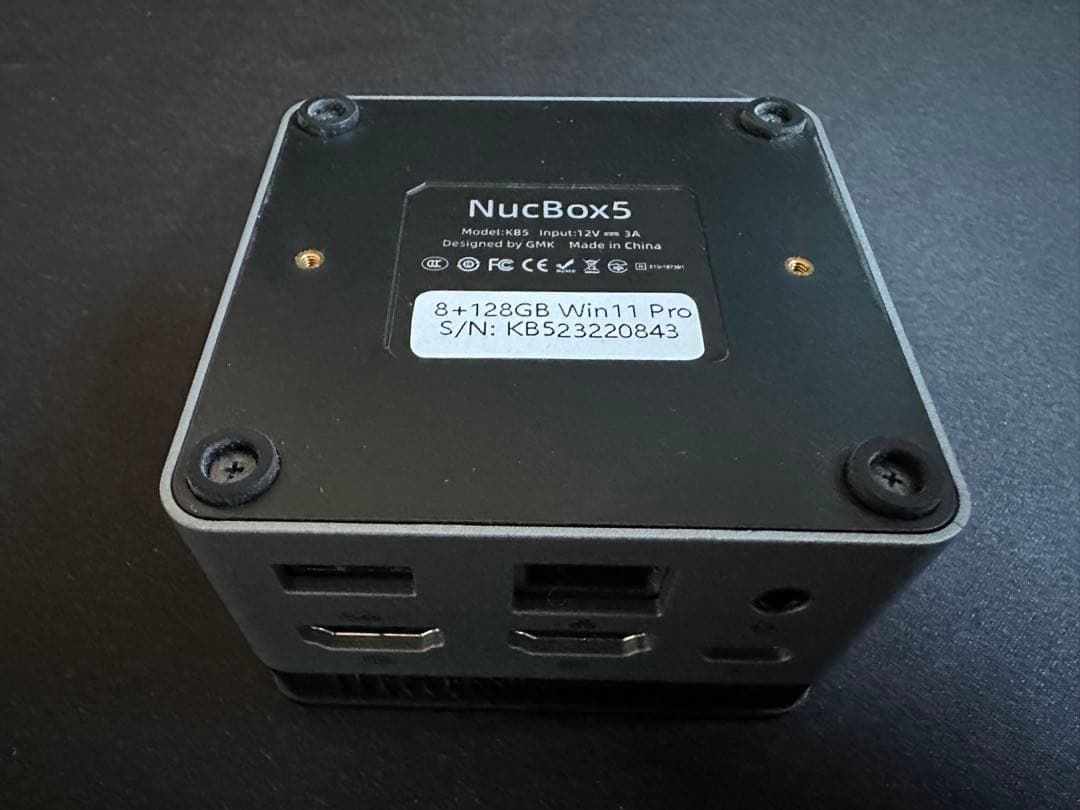 ミニPC GMKtech NucBox5 N5105 8GB Windows11