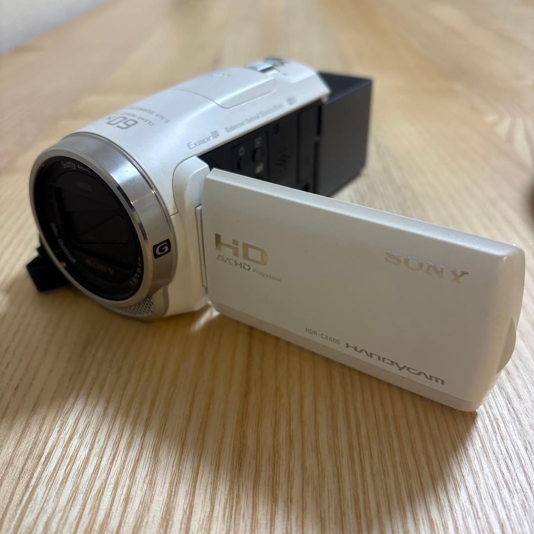 SONY HDR-CX680 ビデオカメラ 本体　大容量バッテリーセット