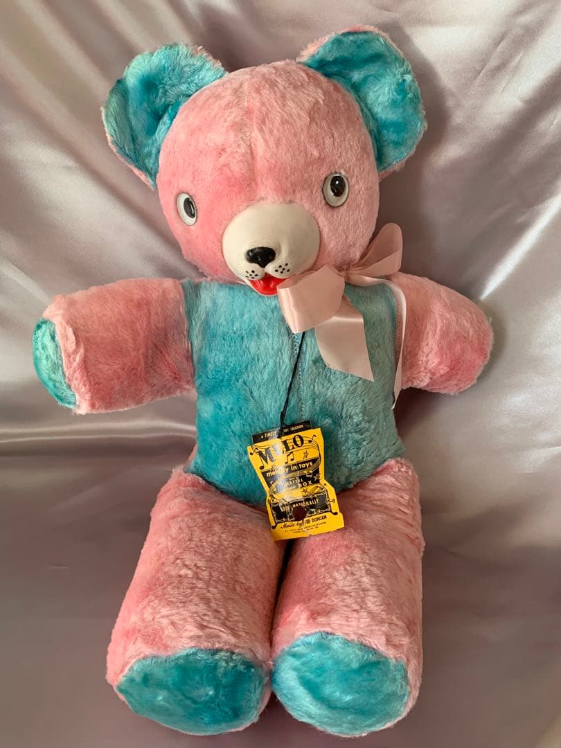 ビンテージドール　美品　ラバーノーズ　キョロ目のベア　オルゴール付き　くま　クマ