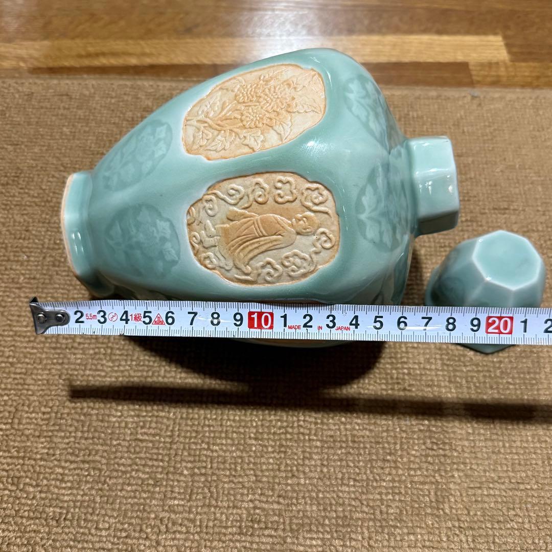 中国龍泉 青磁 花器 花瓶 茶入 置物 茶道具