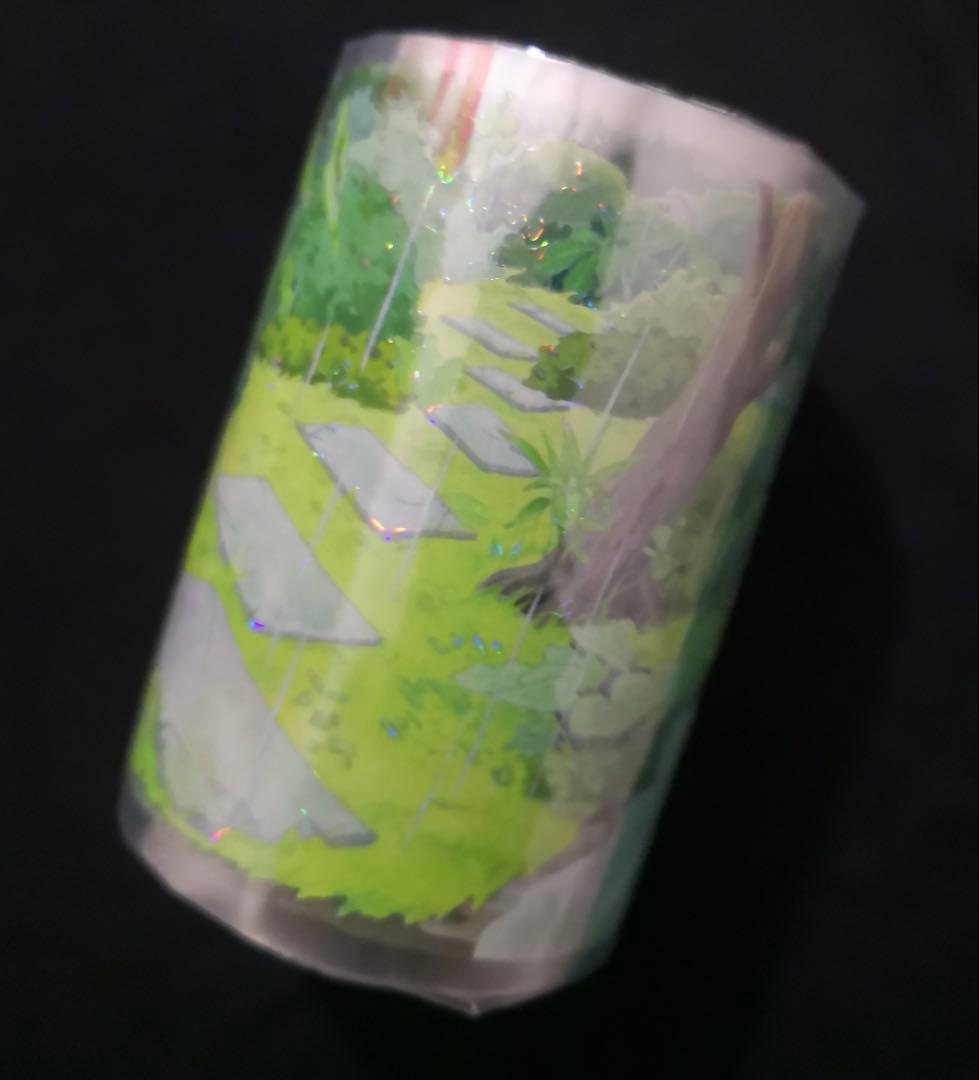 【8716】海外　マステ　3/5/巻売り　貝殻光マスキングテープ　雨　公園　道路