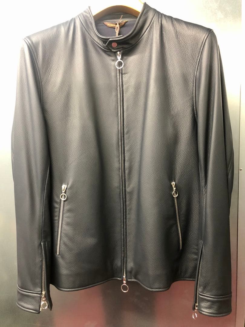 セラファン　ディアスキンライダースジャケット　46 ネイビー新品未使用☆