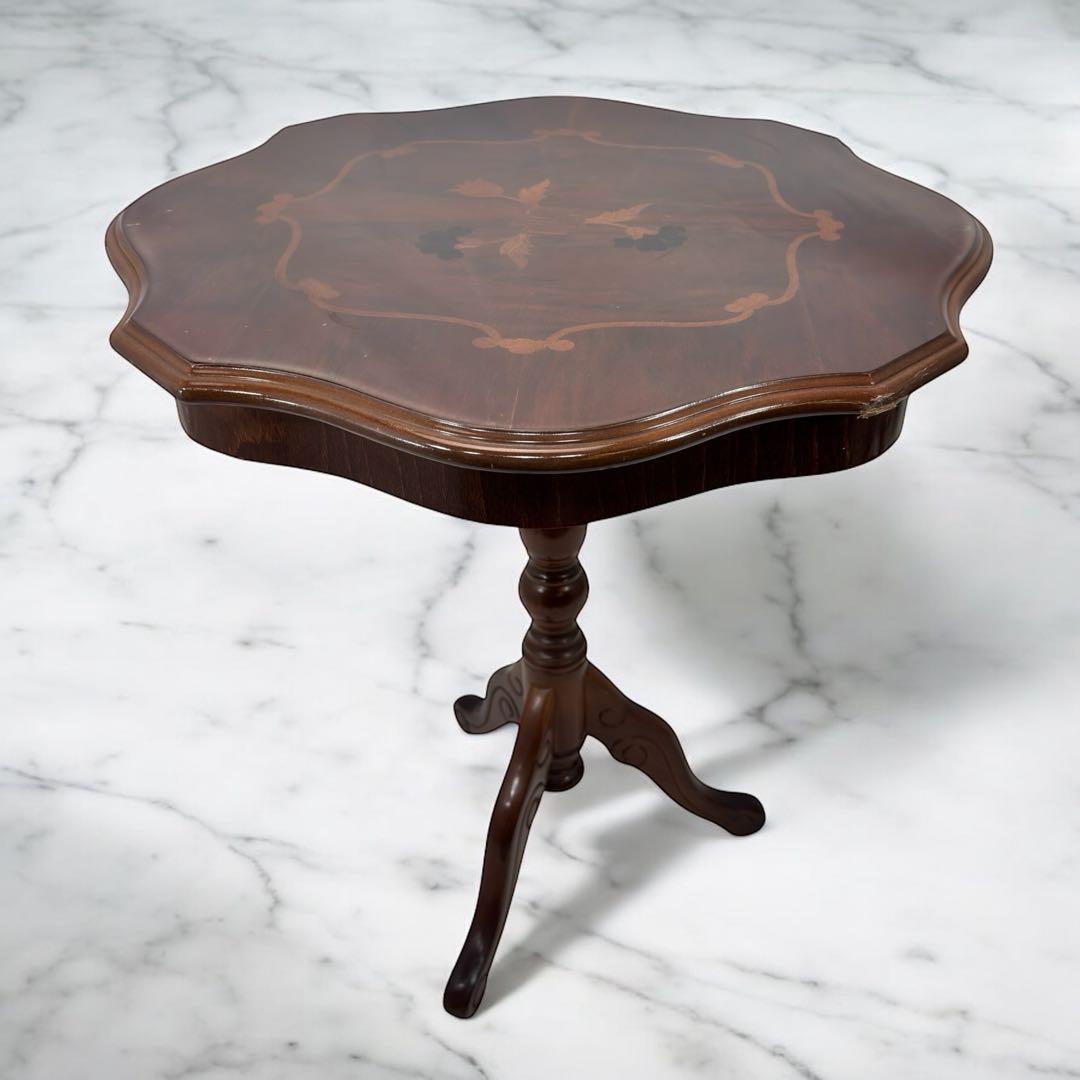 イタリア製 アンティーク 象嵌細工 コーヒーテーブル