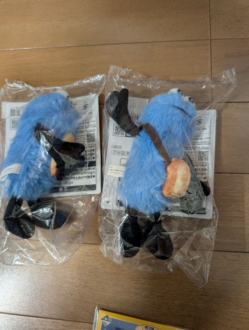 パペットスンスン一番くじ Ｄ賞 マスコットぬいぐるみ 全2種+H賞ステッカー×2