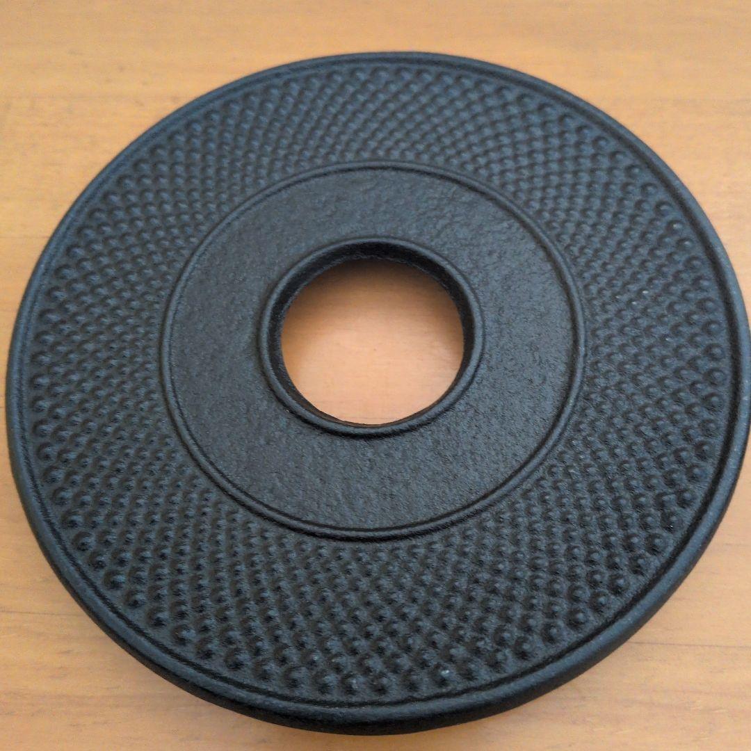 【新品未使用】南部鐵器 鉄瓶兼用急須 5型新アラレ IH対応650ｍｌ釜敷アラレ