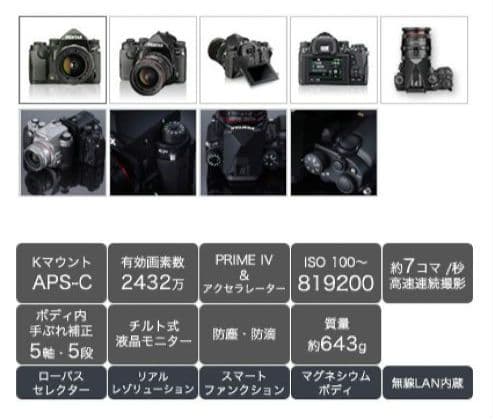 PENTAX KP f1.8-50mmレンズ付き