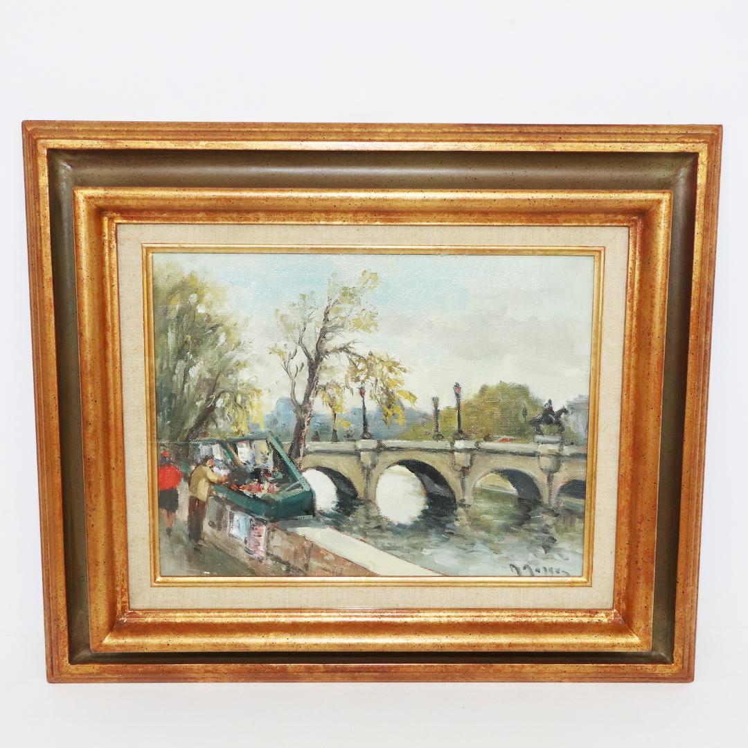 真作保証 5号 マルセル・マソン ポンヌフ パリの橋 F5