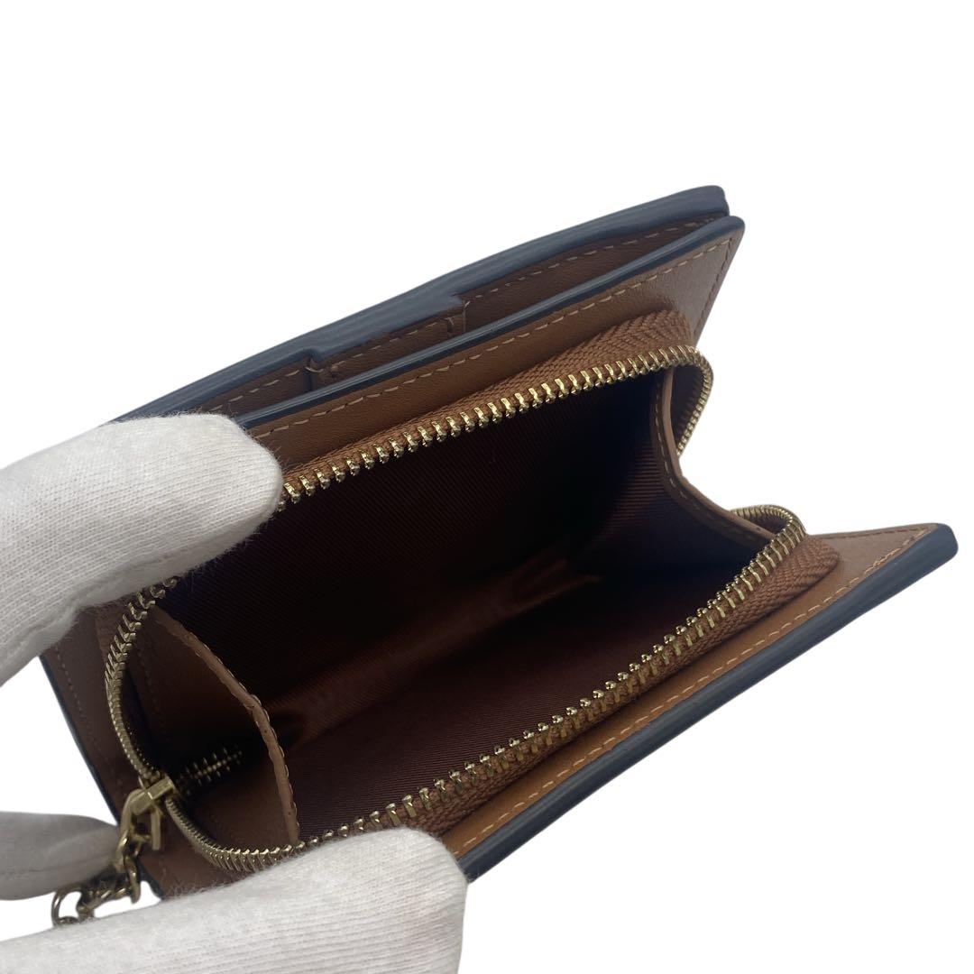 【未使用級】 コーチ COACH 二つ折り財布 二つ折り 財布 シグネチャー