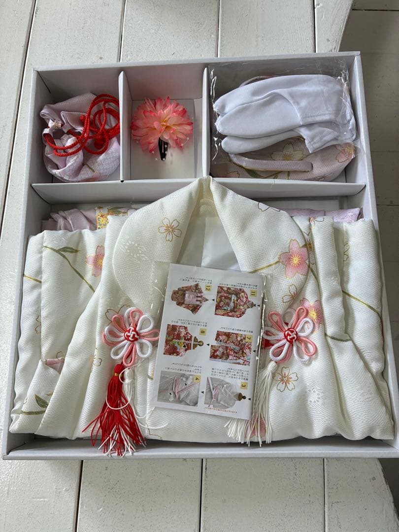 キョウエツ 七五三 3歳 女の子 着物 被布 小物 フルセット 薄紫