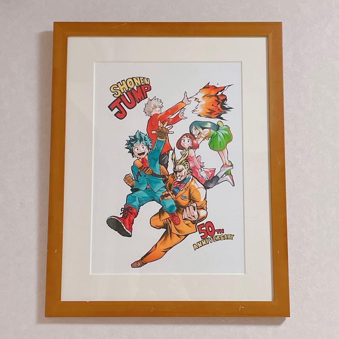 僕のヒーローアカデミア WJ50周年記念描きおろしイラスト 限定 高級複製原画