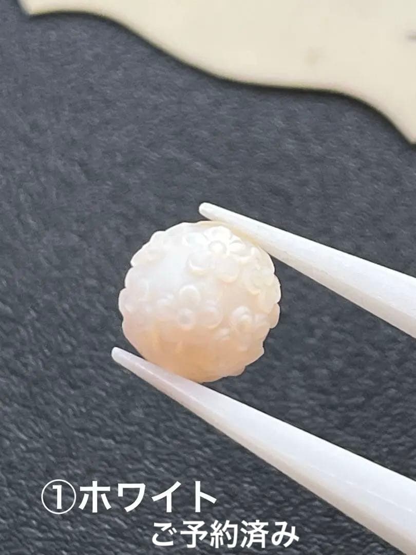 おともさん✴︎あこや真珠フラワーカービング＊①ネックレス③ネックレストップ