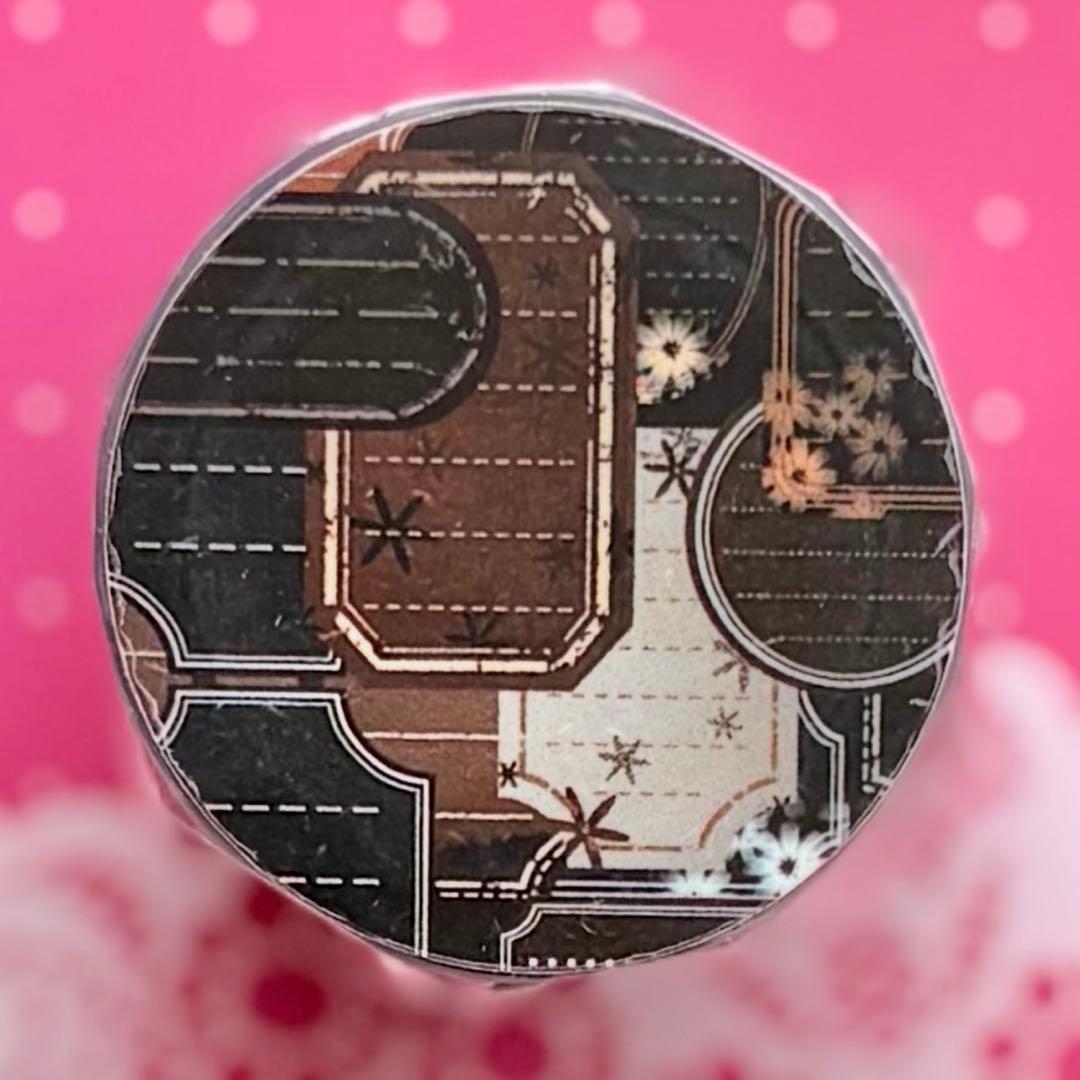 PET 留白便签 5cm×5m ダイカット加工　海外マステ　ラベル　付箋