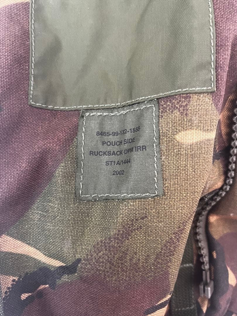 DPM タクティカルベスト（イギリス軍？）DPMリュックサック付き