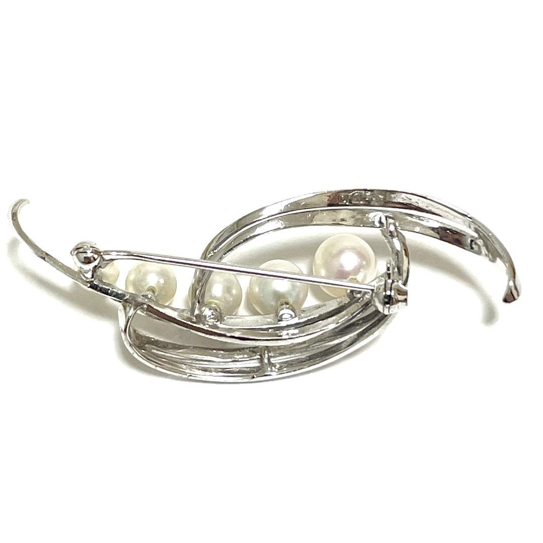 皇室御用達 MIKIMOTO ミキモト アコヤ真珠 パール ブローチ コサージュ