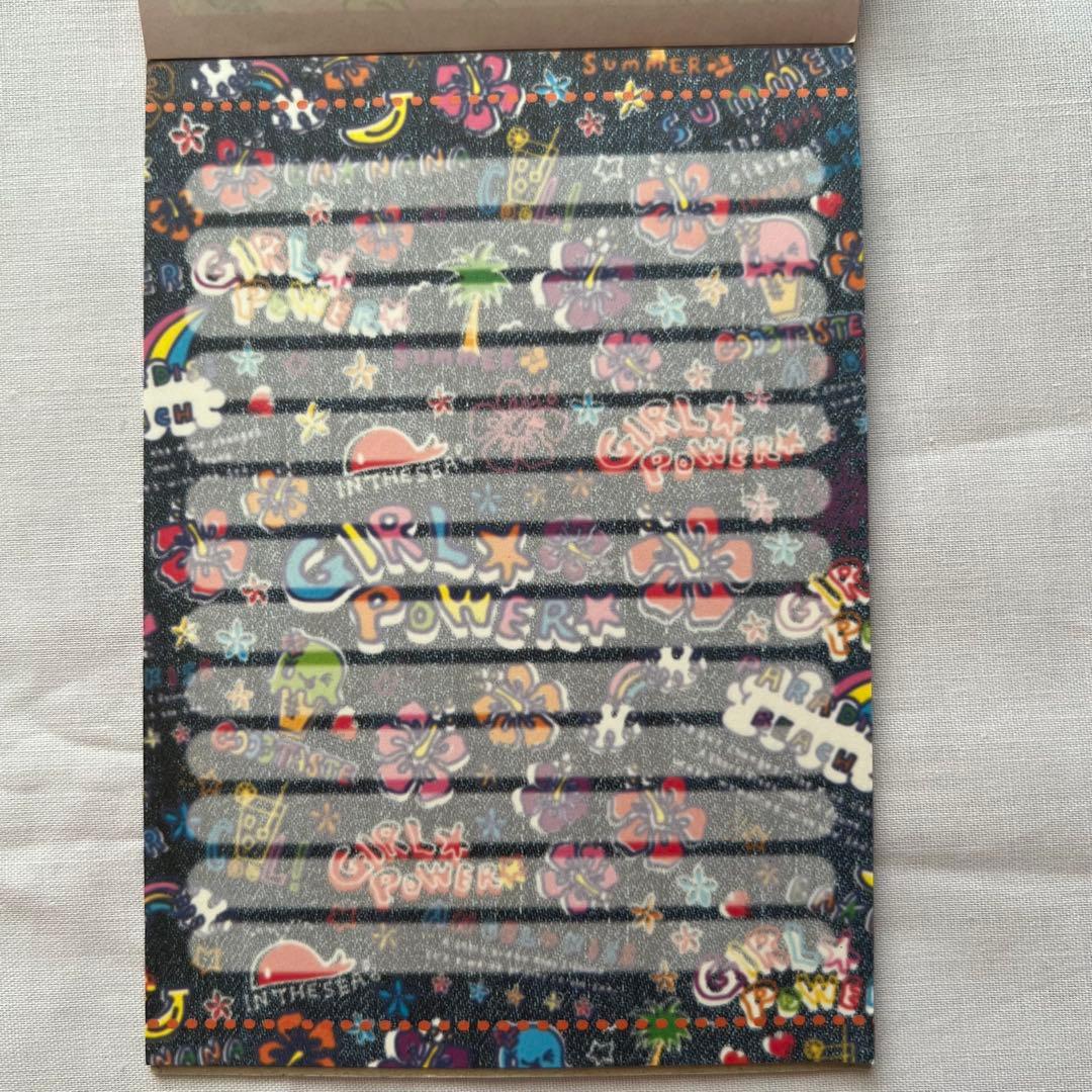 希少❤️メモ帳　平成レトロ　ハイビスカス