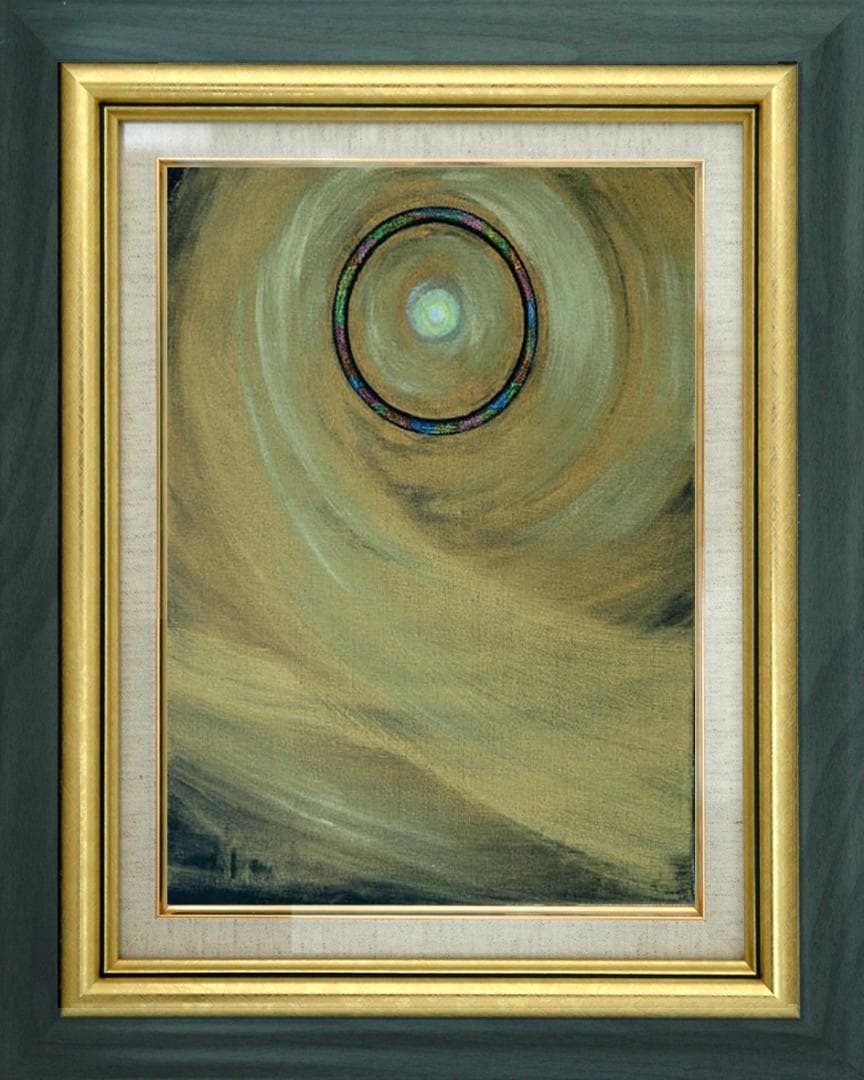 油絵 菅家令子 絵 絵画 インテリア F3-G172023 風景祈り希望奇跡