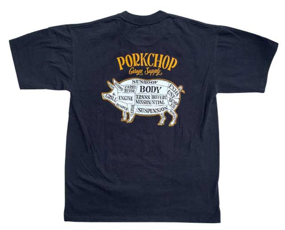 【完売品】 PORKCHOP PORK BACK TEE(BLACK)