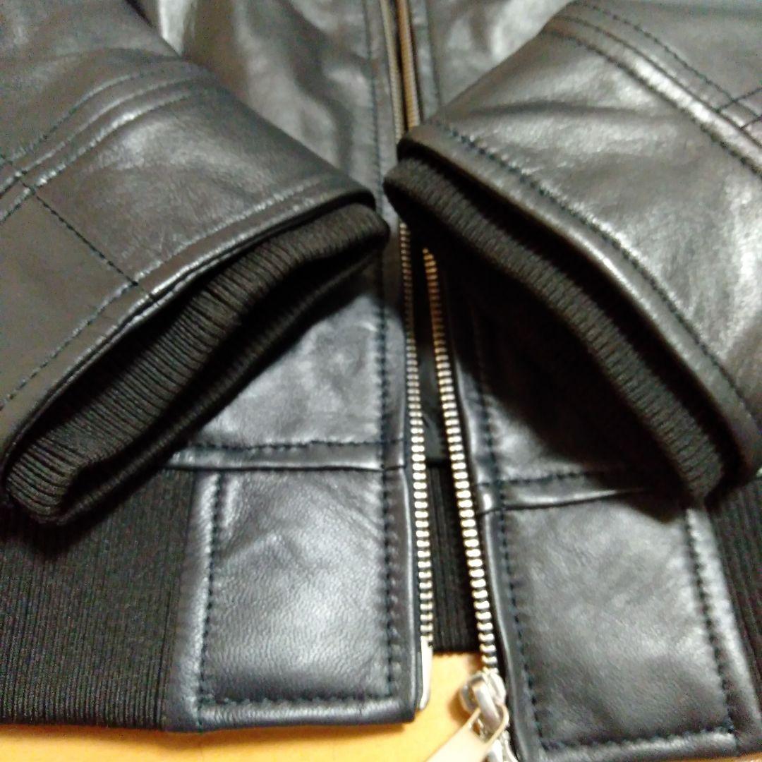 【新品】AKM　シングルライダース　レザージャケット　シープスキン　羊革