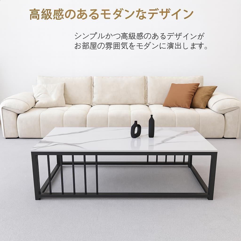 ローテーブル 大きめ リビングテーブル 大理石 テーブル コーヒーテーブル