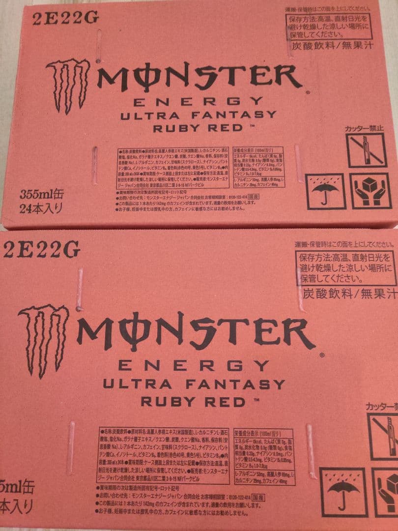 モンスターエナジー　ウルトラファンタジールビーレッド　355ml×24本　2箱