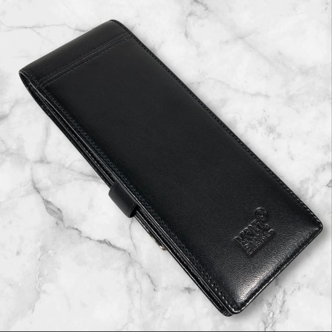 美品 モンブラン ペンケース マイスターシュティック ホワイトスター 3本用