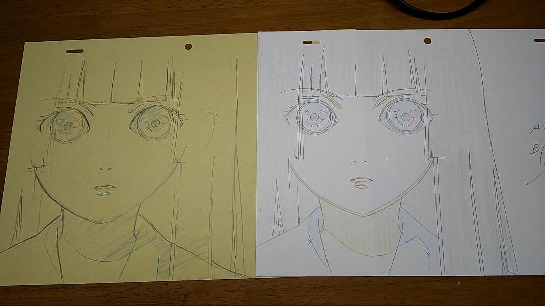 地獄少女　あい　直筆原画