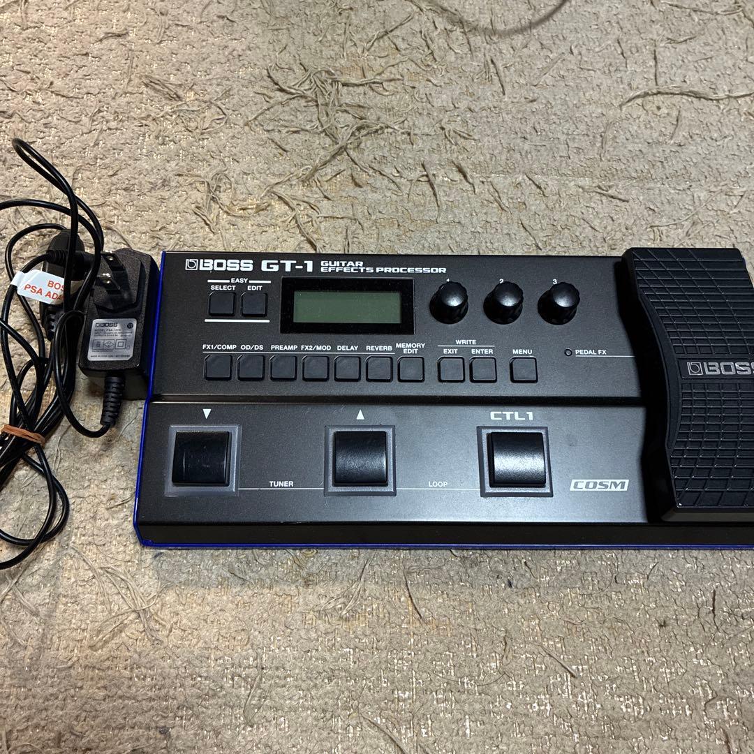 BOSS GT-1 + BOSS純正ACアダプタ　ギターエフェクター