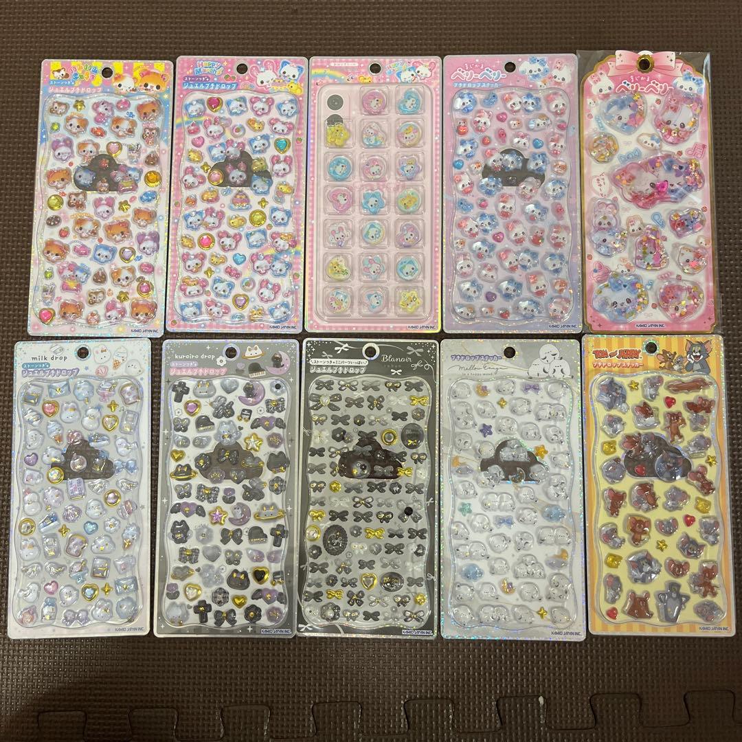 カミオジャパン　ジュエルプチドロップ　プチドロップステッカー　おはじきシール