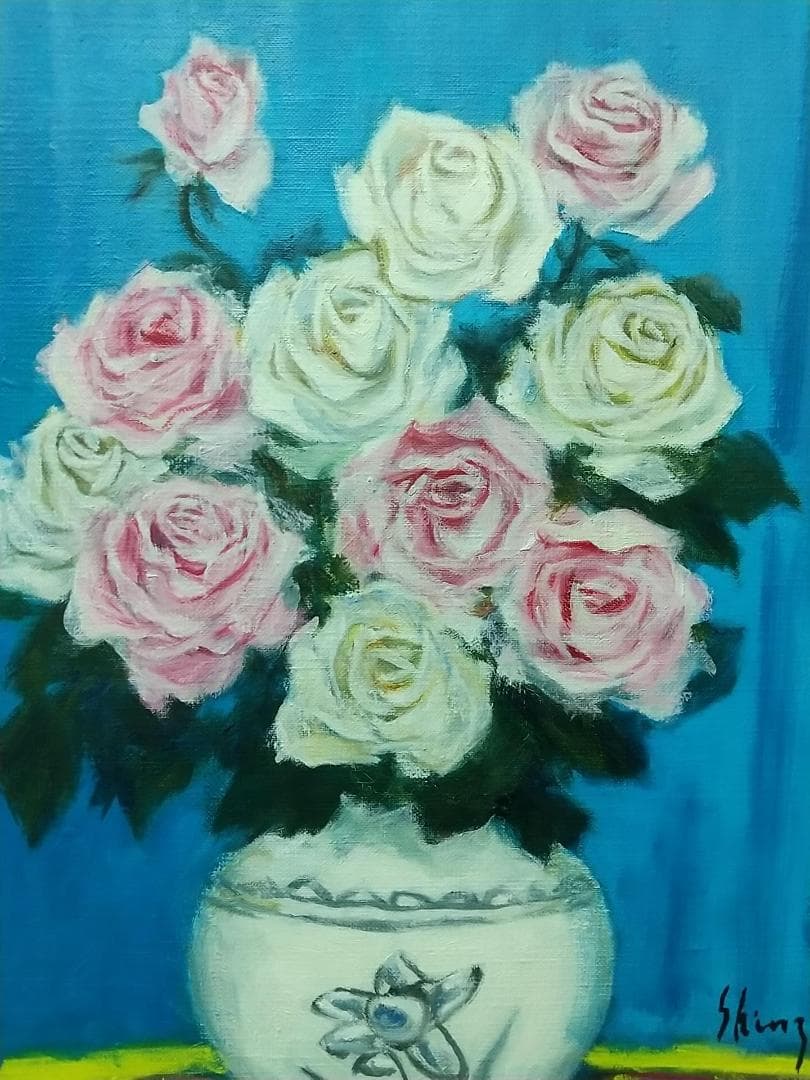 絵画「薔薇」 F8 油絵