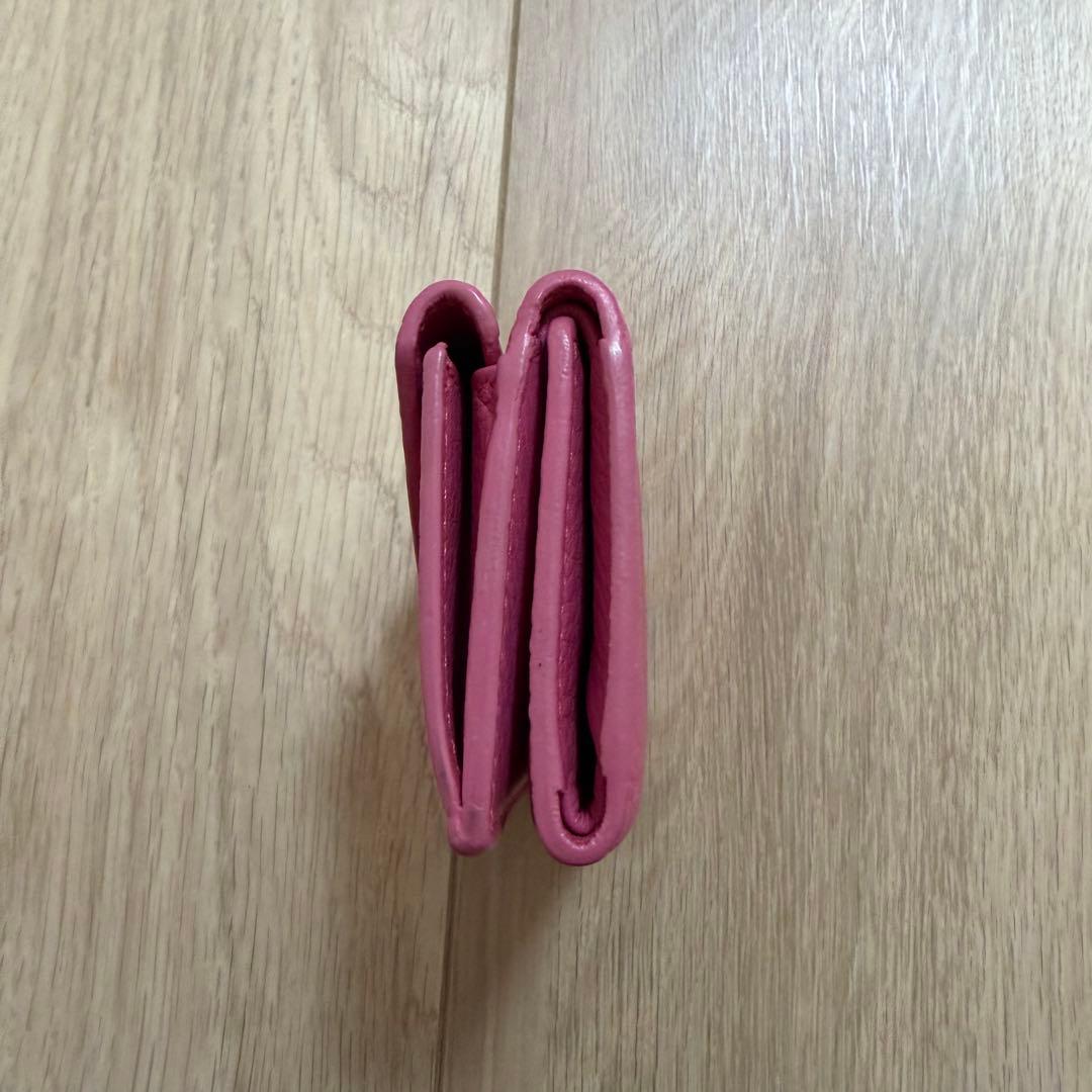 BALENCIAGA ペーパーミニウォレット　ピンク