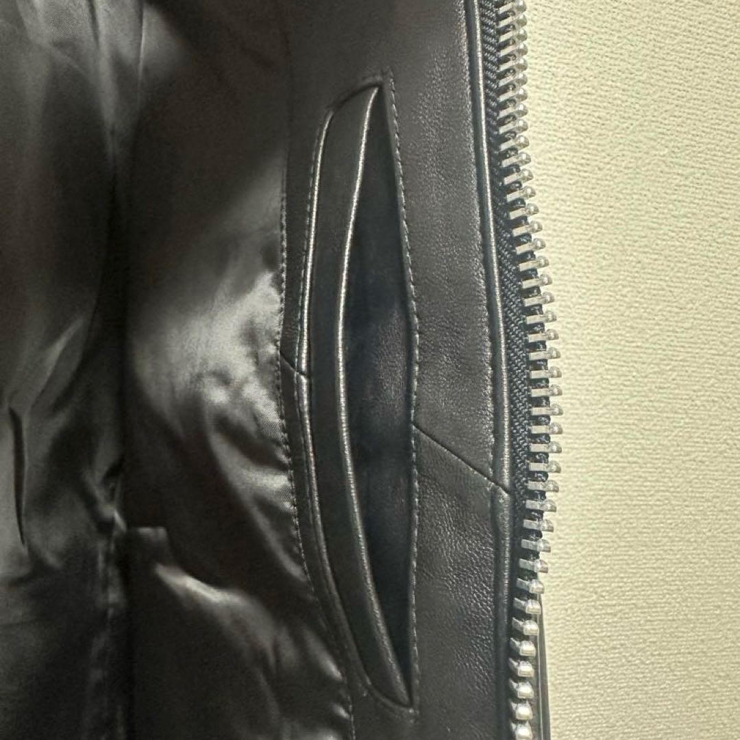 美品　BACK NUMBER ライダース ジャケット 羊革 ブラック　M