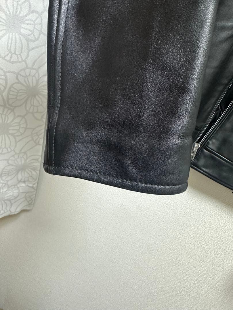 美品　BACK NUMBER ライダース ジャケット 羊革 ブラック　M