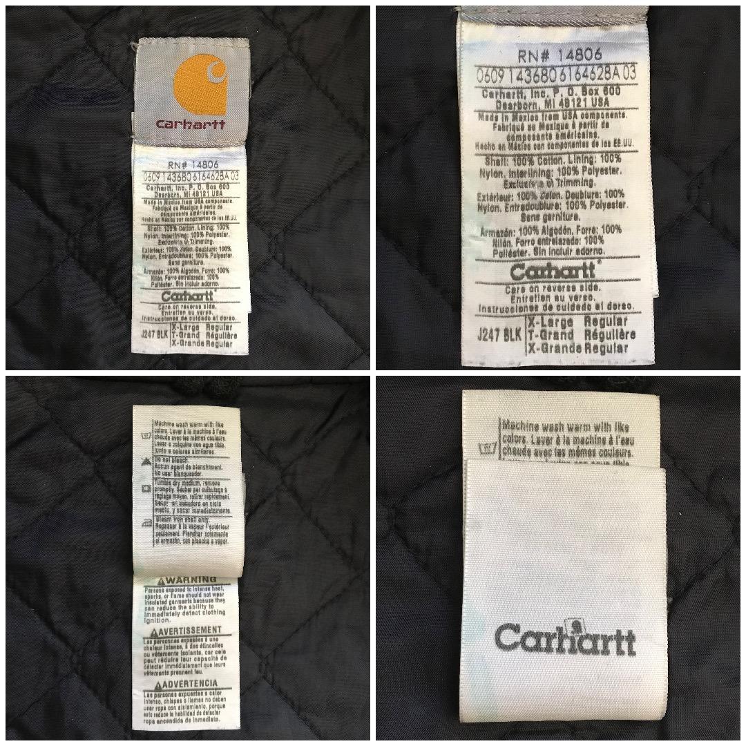 Carhartt カーハート アクティブジャケット J247 BLK XL 古着