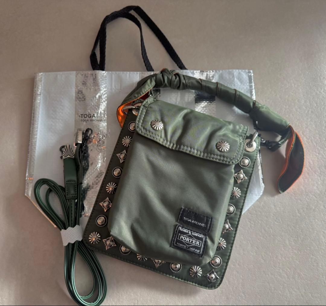 TOGA x PORTER コラボ ショルダーバッグ カーキ
