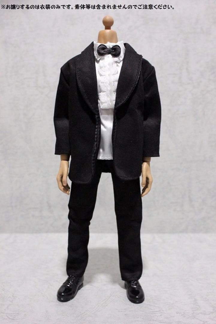 1/6スケールサイズフィギュア用衣装 タキシード コスチュームセット FT068