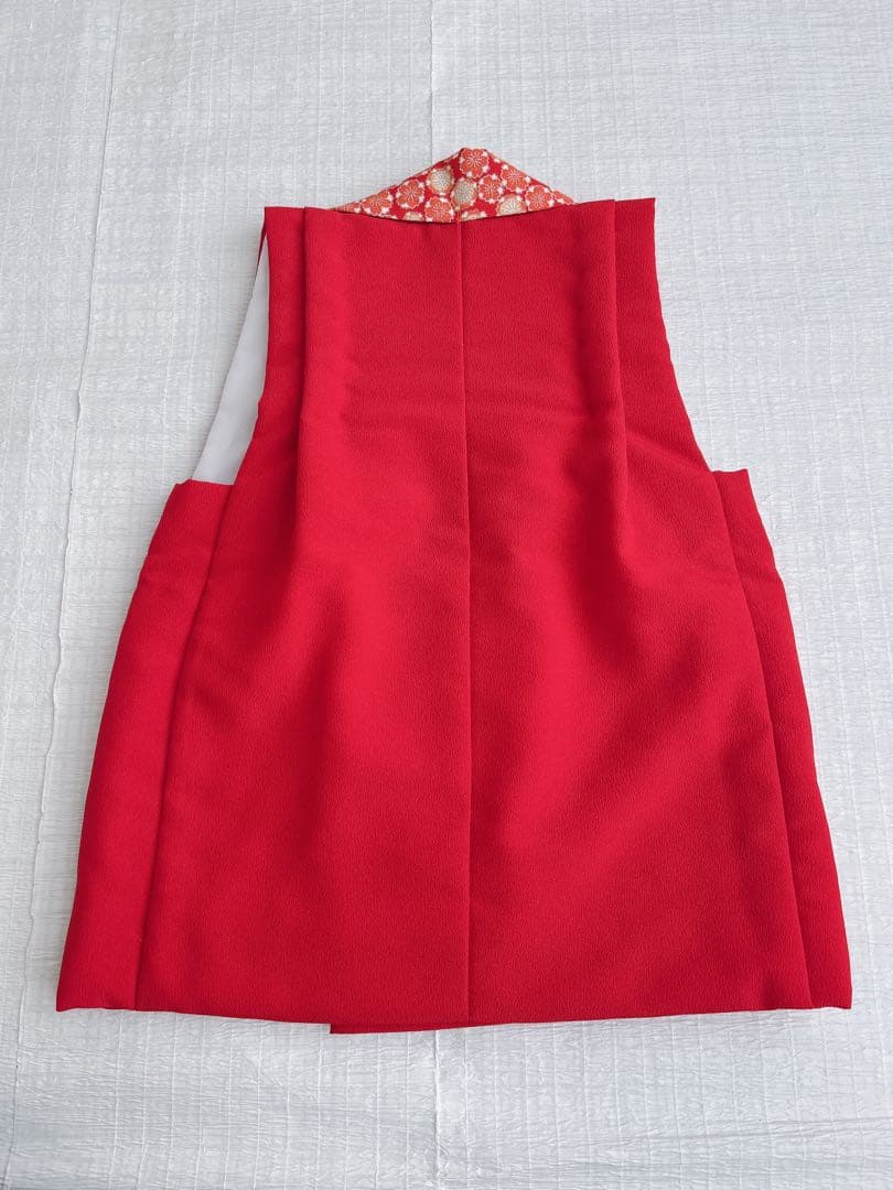 七五三 3歳着物 被布セット 化繊 レトロ調