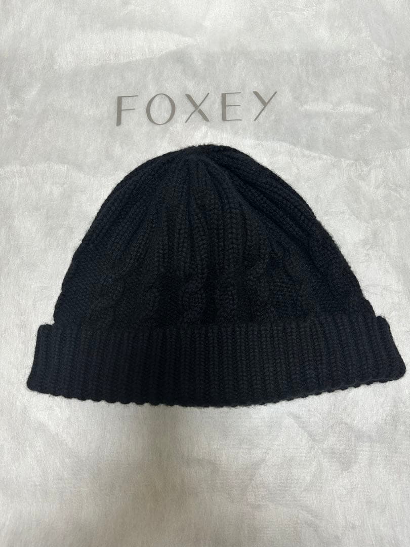 Foxeyカシミヤニット帽