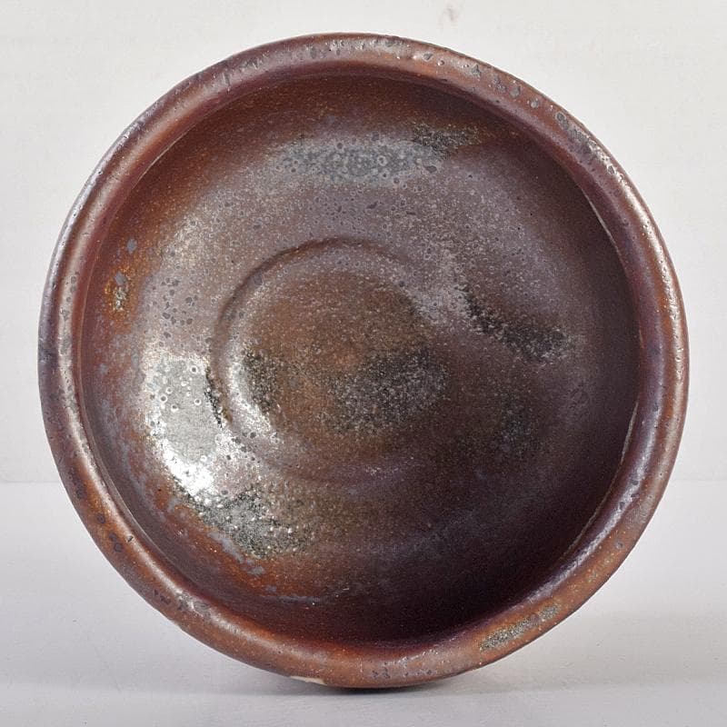 茶道具　志野焼　茶碗　在銘　共箱　M　R7662