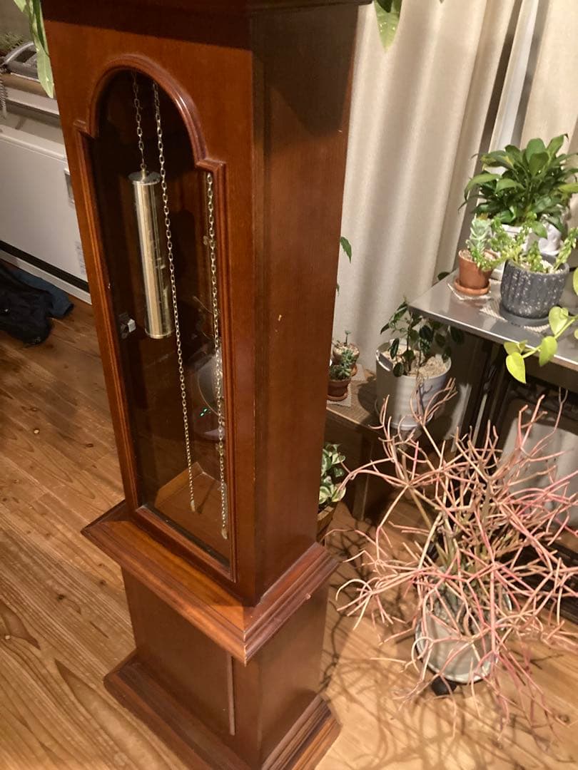 昭和レトロ　ホールクロックTempus Fugit アラーム 古時計 電池式