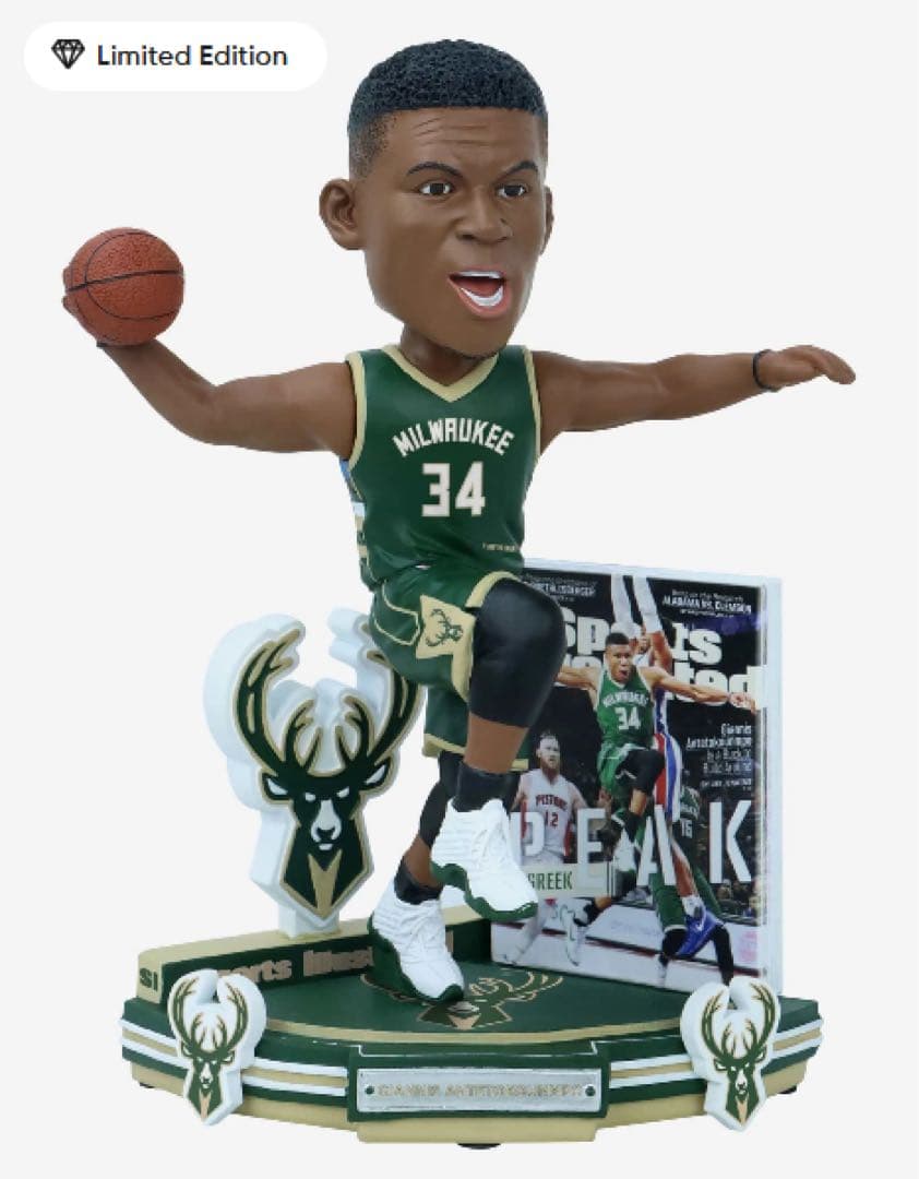 ヤニス・アデトクンボ ミルウォーキー・バックス　ボブルヘッド