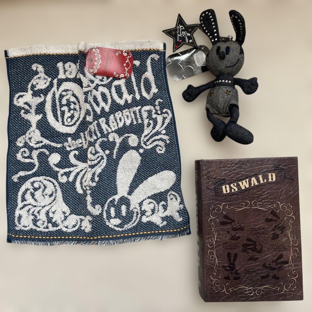 オズワルド デニム キーチェーン　タオル　小物入れ　平成レトロ　ディズニーストア